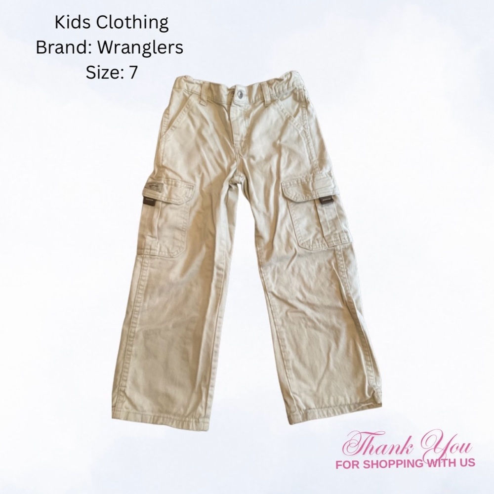 Wrangler Kids Cream Cargo Jeans